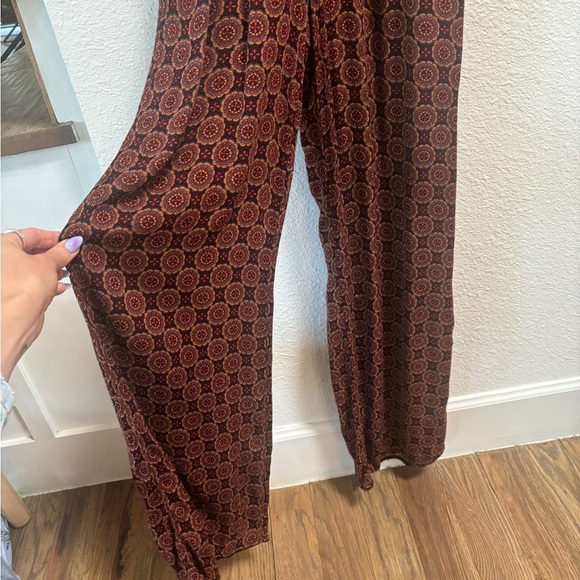 Vintage Inspired Mandala Print Bohemian Long Sleeved Jumpsuit - Picture 5 of 6